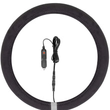 Motor Trend SW2311 Gray WarmTouch 12v Heated Steering Wheel Cover – DC Powered Hand Warmer with Automated Thermostat, Universal Fit for Car Truck Van and SUV