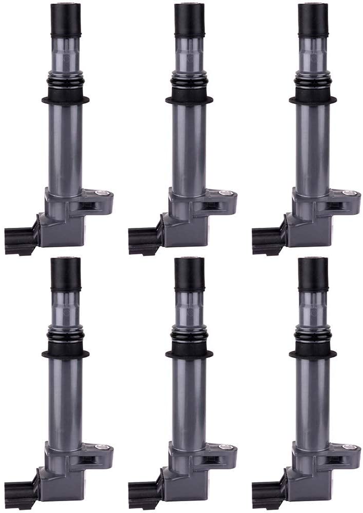 cciyu Pack of 6 Ignition Coils for Dodg-e/Jeep/Chrysle-r/Mitsubishi 1999-2008 V8 V6 3.7L 4.7L Fits for UF270 UF297 UF399