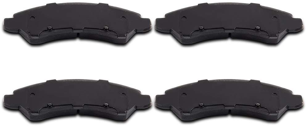 SCITOO Compatible Ceramic Discs Brake Pads, 4pcs Front Brake Pads Brakes Kits Replacement fit for Cadillac Escalade/ESV/EXT,Chevrolet Avalanche/Suburban 1500/Silverado 1500/Tahoe,GMC Sierra Yukon/XL