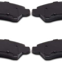 SCITOO Compatible Ceramic Discs Brake Pads, 4pcs Front Brake Pads Brakes Kits Replacement fit for Cadillac Escalade/ESV/EXT,Chevrolet Avalanche/Suburban 1500/Silverado 1500/Tahoe,GMC Sierra Yukon/XL