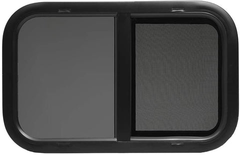 ToughGrade Horizontal Sliding Black RV Window 24