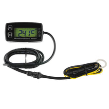 Digital Engine Tach Hour Meter Tachometer Thermometer Temperature Temp Gauge Sensor for ATV UTV Dirt Bike Motorcycle Outboards Snowmobile Generator Mower PWC Marine Boat