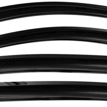 VIOJI 4pcs Compatible with 2008-2012 Honda Accord Sedan Smoke Deflector Sun Rain Guard Vent Shade Window Visors