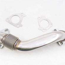 RDP Bolt On Replacement Passenger Side Up Pipe & Gaskets Compatible with 2001-2004 Chevy/GMC 6.6 LB7 Duramax Diesel