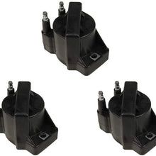 3 PCS Ignition Coil For V8 5.7L 4.6L 4.0L V6 3.8L 90-95 CORVETTE / 95-02 CAMARO - 94-99 DEVILLE ELDORADO SEVILLE - 95-99 AURORA - 92-99 88/86-96 98/86-88 CUTLASS CIERA - CENTURY