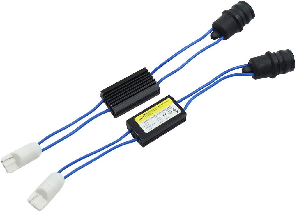 uxcell DC12V T10 LED Warning Error Decoder Canceller Anti Flicker Capacitors for Car Pair