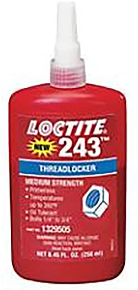 243 Blue Threadlocker, Medium Strength - Primerless, Size - 250ml Bottle