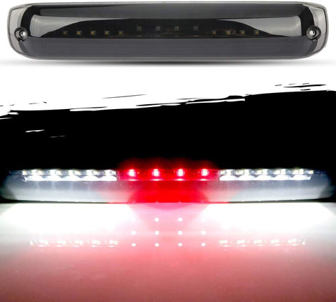 Third Brake Light Black Housing Smoke Lens LED Car Rear Waterproof 3rd Brake CA-rgo Light Fit for 99-06 C-hevrolet Silverado 1500/2500/ 3500 High Mount Brake Stop Light