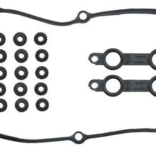 Engine Valve Cover Gasket Set with 15 Grommet Seals For BMW Replace 11120030496