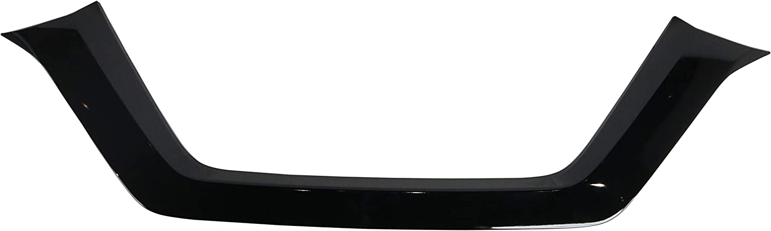 Front Bumper Trim Compatible with 2017-2018 Nissan Rogue Black CAPA Center