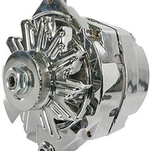 DB Electrical ADR0242-C 110 Amp Chrome Alternator Compatible with/Replacement for Chevy GM 12SI One-Wire 1965-1985