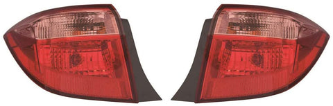 KarParts360: For 2017 2018 2019 TOYOTA COROLLA Tail Light Assembly Driver Side w/Bulbs Replaces TO2804130 CAPA Certified