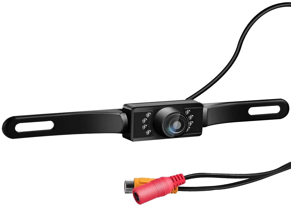 License Plate Rear View Camera, Waterproof IP68 HD Hidden License Plate Vehicle Backup Cameras, Night Vision 150° Wide View Angle Rear View Camera for 12V Universal Cars, SUV, RV Fit All Monitors