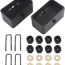 ADPOW Compatible with Leveling Kit 2”Rear Leveling Lift Kit Chevy GMC Silverado 1500/Sierra 1500 2WD/4WD 2007-2019 2 Inch Rear Strut Spacer Suspension Lift Kit Lift Spacers