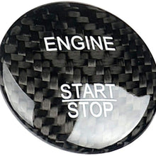 XinQuan Wang Carbon Fiber Car Engine Start Stop Button Cover Keyless Go Ignition Stickers Fit for Mercedes Benz C GLC C200l (Color : Free, Color Name : Red)
