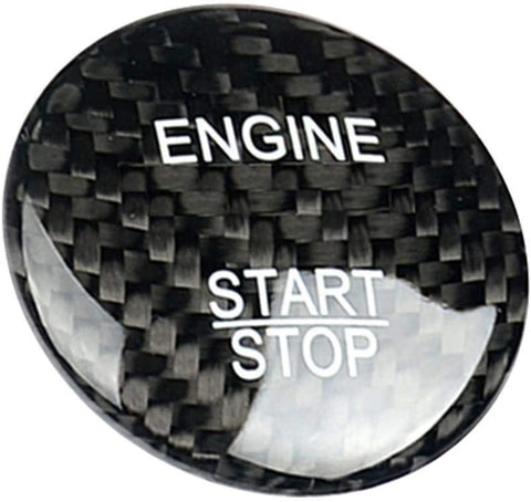 XinQuan Wang Carbon Fiber Car Engine Start Stop Button Cover Keyless Go Ignition Stickers Fit for Mercedes Benz C GLC C200l (Color : Free, Color Name : Red)