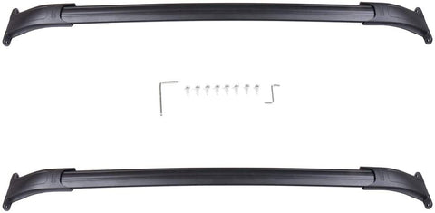 FINDAUTO 2pcs Crossbars fit for 2015-2020 for Chevy Suburban/for Cadillac Escalade/for Chevy Tahoe/for GMC Yukon/for GMC Yukon XL OE Style Top Rail Roof Rack Aero Aluminum Cross Bar Luggage Rack Rail