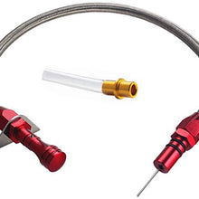 TASAN RACING Flexible Stainless 350 Transmission Dipstick TH350 Tranny SBC BBC Trans for Chevy for GM Blue