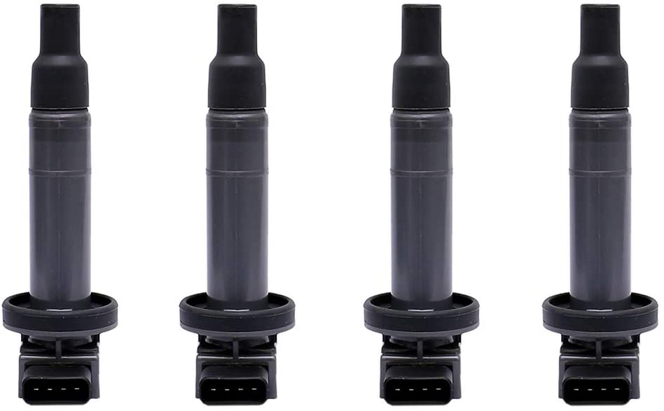 HICKS UF316 Ignition Coils Pack 4 for Toy-ota Echo 2000-2005 Prius Yaris XA XB I4 1.5L 1NZ-FE 9091902240 C1304 5C1293 E346