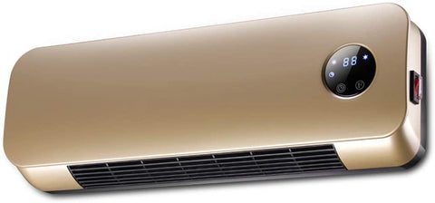 OCYE Wall-Mounted Heater, Household Wall-Mounted Dual-Purpose Heater, Rapid Heating, 12-Hour Timer, for Home Office, Indoor, Gold