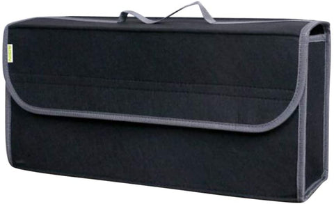 Vosarea Trunk Car Storage Box Foldable Portable Trunk Organizer Bag Back-Up Case for Van Car Automobile (Black)
