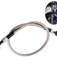 Fangfang Brake Oil Pipe Motorcycle Modified Brake Oil Pipe Electric Vehicle Universal Brake Hose 570mm/22.44in Motocycle Brake (Color : Gray)