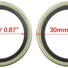 X AUTOHAUX 20pcs Universal Engine Oil Crush Washers Drain Plug Gaskets 22mm ID. 30mm OD. for Car
