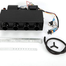 A/C Air Conditioning Evaporator Assembly Unit & Heater Kit, Underdash Heat Cooler Assembly Unit, 3 Speed 12V Electrical Thermostat 4Max Air Volume 600 CFM for Car Truck