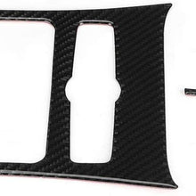 Rear Air Conditioning Vent Fe Cover, Carbon Fiber Car Rear Air Condition Vent Sticker Trim Decoration Fit for A6 2005-2011