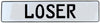 Vintage Parts 683203 Vintage Parts 683203 Loser White Stamped Aluminum Street Sign Mancave Wall Art, 1 Pack