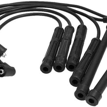 7MM Ignition Spark Plug Wire Set For 2000-2002 Nissan Xterra 3.3L V6 SOHC Engine (6Pcs)