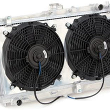 Yonaka 1999-2005 Mazda Miata MX-5 Dual Core Lightweight Performance Aluminum Radiator w/Fans & Shroud Kit