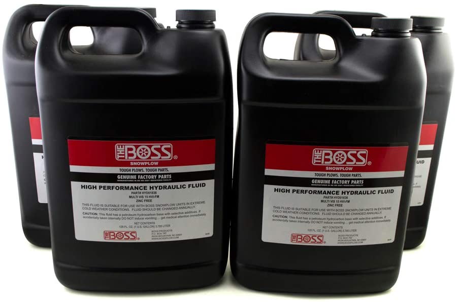 BOSS Snow Plow Hydraulic Fluid Oil 1 Case of 4 Gallons HYD01836 HYD01688