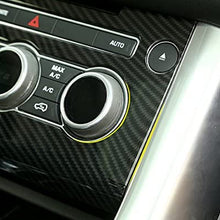 Carbon Fiber Style Console Air Conditioner Button Frame Cover Trim for Land Rover Range Rover Sport 2014-2017