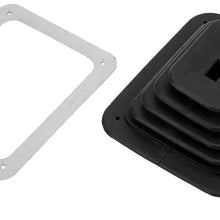 Shifter Dust Cover, Rubber Shifter Boot Gear Panel Dust Cover 5 5/8in x 6 3/4in Manual Automatic 350