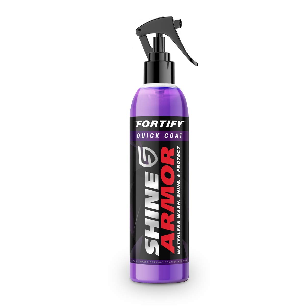 Shine Armor Fortify Quick Coat – Ceramic Coating - Car Wax Spray - Waterless Car Wash & Wax - Hydrophobic Top Coat Polish & Polymer Paint Sealant Protection