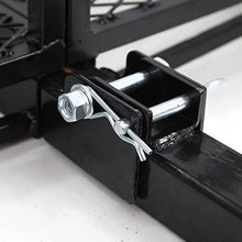 FOLCONROAD Hitch Mounted Folding Cargo Carrier Black