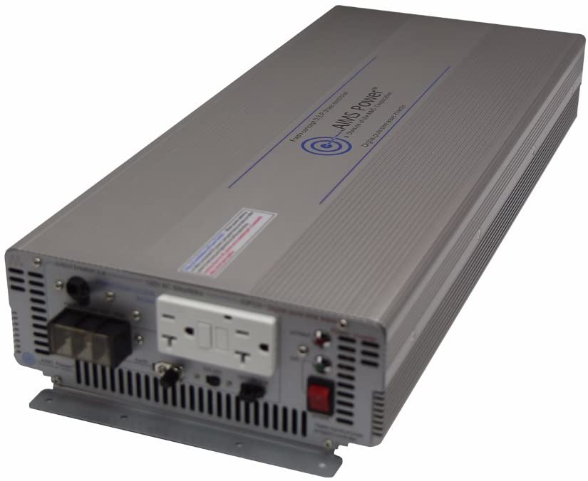 AIMS Power 5000 Watt 12V DC to 120V AC Industrial Pure Sine Power Inverter Industrial