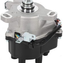 TUPARTS New Ignition Distributor w/Cap + Rotor Fits for A-cura EL H-onda Civic 1999-2000 for DST17432 3117432 TD73U