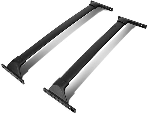 DNA MOTORING RR-RAV19 Aluminum Roof Rack Rail Cross Bar Set for 19-20 Toyota Rav4, Black