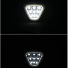 IKON MOTORSPORTS | Brake Lights Universal Fitment | Triangle Smoke LED Rear 3RD Stop Safety Lamp