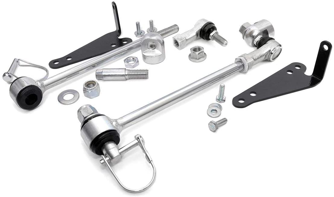 Rough Country Front Sway Bar Quick Disconnects (fits) 1997-2006 Jeep Wrangler TJ LJ | 2.5