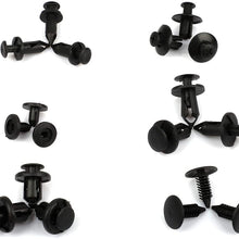 INEEDUP Car Retainer Clips Fasteners Cars Body Kits 6Sizes Push Style Bumper Clips fit for GM Ford Toyota Honda,190Pcs