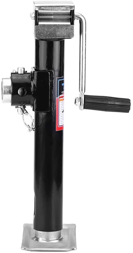 Trailer Jack, 5,000 lbs, 10 Inches Vertical Travel Yacht Trailer Parts Caravan Jack Jockey Wheel Heavy Duty Metal Stand