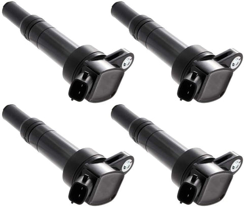 4 PCS Ignition Coil For L4 1.8L 2.0L 11-16 ELANTRA / 13-17 ELANTRA GT / 14-17 TUCSON - 14-16 FORTE / 12-18 SOUL