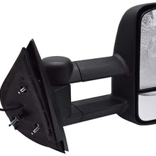 labwork Towing Mirrors Power Heated fit for 2007-2013 Chevy Silverado GMC Sierra 1500/2500/3500