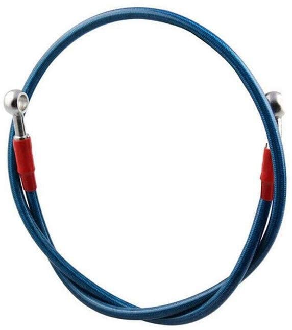 Fangfang 960mm M10 Motocycle ATV Aluminum Flex Hydraulic Brake Clutch Reinforced Oil Hose Line Pipe Racing Bike (Color : Blue) (Blue)