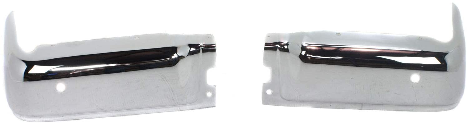 Step Bumper Face Bar Compatible with 2009-2014 Ford F150 Chrome with Rear Object Sensors Hole Styleside