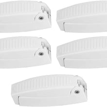 Acouto Door Catch Holder Latch ABS Door Holdback Latch Motorhome Traile Baggage Cargo Trailer Storage Latch Hook Holders Travel Room White for RV Motorhome Camper Traile Travel