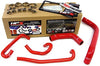 HPS 57-1425-RED-2 Red Silicone Radiator Coolant/Heater Hose Kit